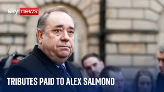 Alex Salmond Tributes paid to former first minister of Scotland [upl. by Ellevart]