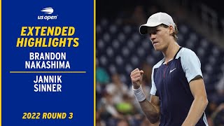 Brandon Nakashima vs Jannik Sinner Extended Highlights  2022 US Open Round 3 [upl. by Ruiz]