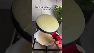 The easiest thin crepe😋 cooking crepes [upl. by Auqinaj677]