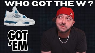 Who Hit On The Air Jordan 4 quotIndustrial Bluequot Shock Drop [upl. by Leahci318]