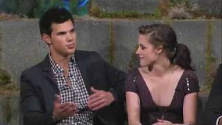 Twilght  Kristen Stewart Robert Pattinson Taylor Lautner on Jimmy Kimmel [upl. by Ebaj]