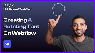 Day 7100 Circular Text Animation in Webflow  100 Days of Webflow [upl. by Clemens]