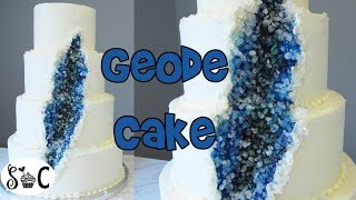 How to Make a GEODE CAKE Geode Wedding Cake  Sweetwater Cakes [upl. by Alyssa]