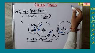 Gear train  simple  compound  reverted with numerical [upl. by Wyck]