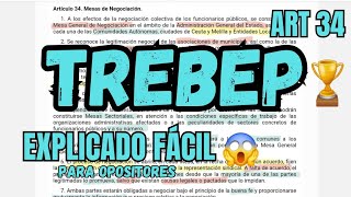 TREBEP  Mesas de Negociación  OPOSICIONES  ART 34 [upl. by Drofwarc]