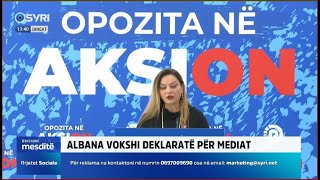 Albana Vokshi deklaratë për mediat 07102024 [upl. by Nohsal802]