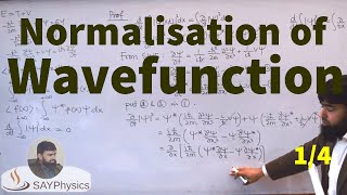 L51 Normalization of a wavefunction and time dependence [upl. by Naj]