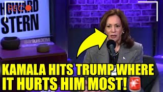 Kamala EXPOSES Trump’s ACHILLES’ HEEL On Howard Stern Show [upl. by Mattox380]