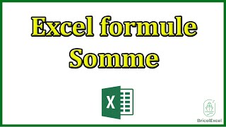 Formule Excel somme colonne [upl. by Swor798]