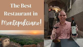 I ate at the BEST restaurant in Montepulciano Italy [upl. by Ynnaf]