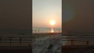 Golden Hour Walk on Diveagar Beach 🌅  Breathtaking Sunset Vibes 🌊✨ travel beachwalk kokan [upl. by Eelrebma]