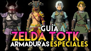 GUÍA  TODAS LAS MÁSCARAS ARMADURAS Y TÚNICAS ESPECIALES DE ZELDA TEARS OF THE KINGDOM [upl. by Miarhpe]