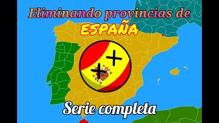 Eliminando provincias de España serie completa countryballs [upl. by Dranik]