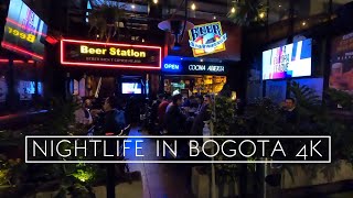 Bogota colombia streets nightlife 2022 [upl. by Immat]