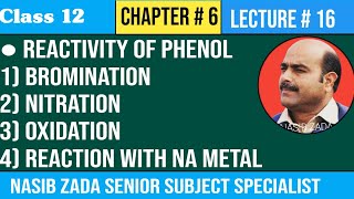 REACTIVITY OF PHENOL  IMPORTANT REACTIONS OF PHENOL CHEMISTRY CLASS  PASHTO NASIBZADASSS [upl. by Secrest968]