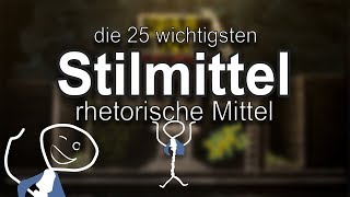 Die 25 wichtigsten Stilmittel  rhetorischen Mittel [upl. by Pond869]