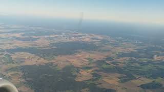 Late summer flight from Örebro Sweden to London Stansted [upl. by Bartley]