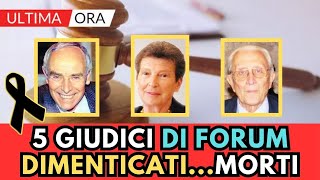 5 GIUDICI del Programma TELEVISIVO Forum MORTI Rete 4 [upl. by Lumpkin]