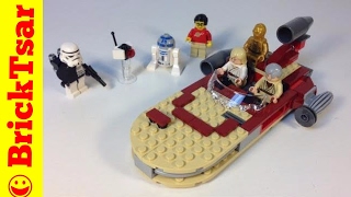 LEGO Star Wars 8092 Lukes Landspeeder 2010 set [upl. by Ardnoyek]