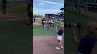 Manlius Pebble Hill School sings the National Anthem [upl. by Noeled624]