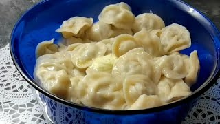 Pelmeni  russische Teigtaschen [upl. by Quintie]