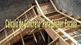 Calculo de Concreto para Escada [upl. by Brok248]