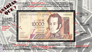 BILLETE DE VENEZUELA DE 10000 BOLIVARES DEL AÑO 2000 [upl. by Nirred]