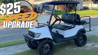 Golf Cart Speed Upgrade for 25  Club Car Precedent  We Gained MPH [upl. by Ociral941]