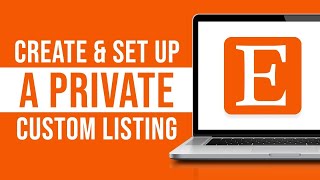 How to Create and Set Up a Private Custom Listing Order For Your Etsy Shop [upl. by Thordia]