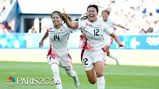 Japan leaves it late to stun Brazil in 21 soccer win  Paris Olympics  NBC Sports [upl. by Gayl]