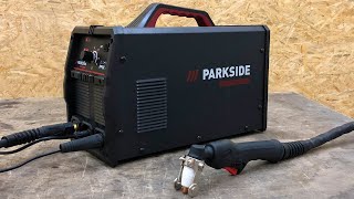 Lidl PARKSIDE PERFORMANCE PPSK 40 A1 Plasma cutter with compressor  Plasmaschneider mit Kompressor [upl. by Ymarej914]