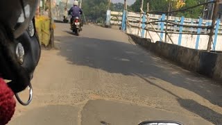 Kestopur Kolkata to Baranagar Traveling by Bike😍✌✌💪 myfirstvlog [upl. by Hayley155]