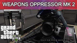 Gta 5 Online  How To Put Weapons On Oppressor MK 2  Missiles amp MG [upl. by Uziel891]