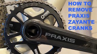 Its Easy To Remove Praxis Zayante Carbon Bicycle Cranksets bikerepair [upl. by Nojel]