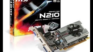 Unboxing and Installing the MSI Nividia N210 Graphic card [upl. by Sanez]