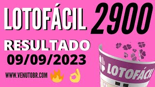 🍀 Resultado Lotofácil 2900 [upl. by Findley]