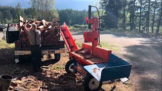 Was I Wrong Wood splitter stacking firewood [upl. by Ydda]