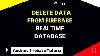 Delete data from Firebase Realtime Database using Kotlin  Kotlin tutorial in Hindi [upl. by Fredella]