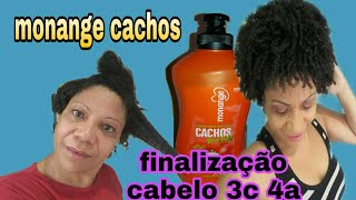 Monange cachos creme para pentear com óleo de Coco [upl. by Aikenat]