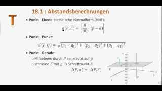 181 T Abstandsberechnungen [upl. by Enimassej]