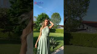 How to wear a convertible infinity dress tutorialsInfinityDresscom bridalsquad bridesmaiddress [upl. by Gaul]