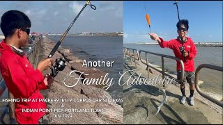 Fishing Trip to Packery Channel Jetty and Indian Point Pier Texas 2024 [upl. by Belcher]