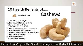 Health Benefits of Cashews Kaju [upl. by Nutsud]