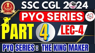 GK FOR SSC CGL 2024  PYQ SERIES PART 4  LEC4  PARMAR SSC [upl. by Jeanine]