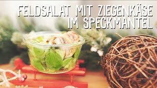 Feldsalat mit Ziegenkäse im Speckmantel  euREWEihnachtsküche [upl. by Eniak980]