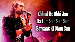 Barsaat Ki Dhun Lyrics Jubin Nautiyal  Karishma Sharma Gurmeet Choudhary Rashmi Virag Rochak K [upl. by Rehteh]