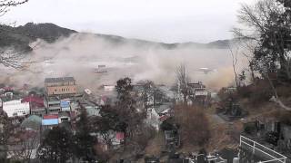 東日本大震災 岩手県大槌町 津波の瞬間 The moment of the tsunami at Otsuchicho in Iwate 311 [upl. by Connor786]