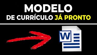 COMO FAZER UM CURRÍCULO FÁCIL E RÁPIDO 2024 [upl. by Ialokin]