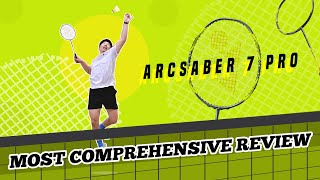 Yonex Arcsaber 7 Pro Racket Review [upl. by Aihsyn]