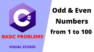 11 C program to find odd and even numbers from 1 to 100 [upl. by Jeane846]